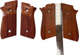 New Taurus Pt92 Pt99 Pt100 Pt101 Decocker PT pt 92 99 100 101 Hardwood Wood Checkered Grips grips Handmade #Tpw01