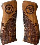 New grips Cz75 Cz85 CZ SP-01 CZ 75B 75BD CZ75B 75 B grips Lazer Full Size Hard wood Hardwood Checkered Handmade Birthday Gift Sport for Men #Cfw13