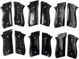 handicraftgrips New Taurus Pt92 Pt99 Pt100 Pt101 Decocker PT pt 92 99 100 101 Black Pearl Color Polymer Resin Grips Handmade #Tpr02