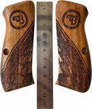 New grips Cz75 Cz85 CZ SP-01 CZ 75B 75BD CZ75B 75 B grips Lazer Full Size Hard wood Hardwood Checkered Handmade Birthday Gift Sport for Men #Cfw13
