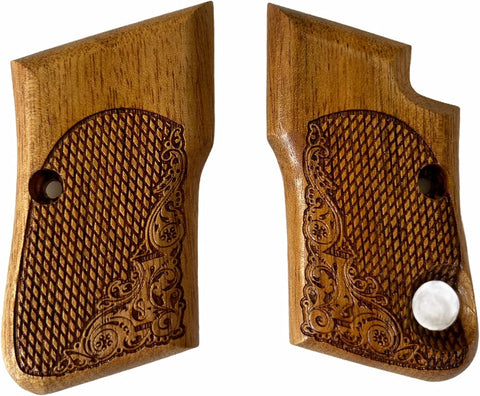 handicraftgrips B9W21## New Beretta 950 950B 950BS .22 Short .25 ACP Cut Out for Safety with Safety Cut Grips Hard Wood Laser Logo Handmade Handcraft Beautiful Gift Birthday Christmas Newyears