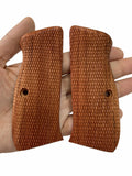 Cfw01 ## New grips Cz75 Cz85 CZ SP-01 CZ 75B 75BD CZ75B 75 B grips Full Size Hard wood Hardwood Checkered Handmade Beautiful Handcraft Sport for Men Birthday Gift by Handicraftgrips