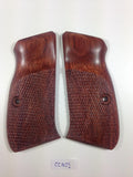 handicraftgrips New Cz75 Cz85 Grips Cz 75/85 Compact Size Hardwood Checkered Handmade #Ccw01