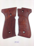 New Beretta 92 92F 92FS FS 92SB 96 M992 M9 Full Size Grips FULL SIZE Hardwood Wood Checkered Handmade #BFW01